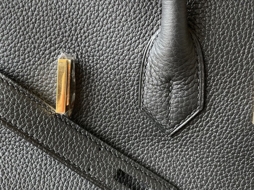 Hermès（爱马仕）Birkin 铂金包 黑色 Togo 顶级小牛皮 金扣 35cm