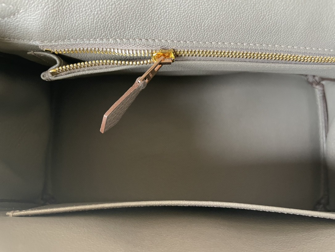 Hermès（爱马仕）Birkin 铂金包 锡器灰 TOGO 顶级小牛皮 玫瑰金扣 25cm
