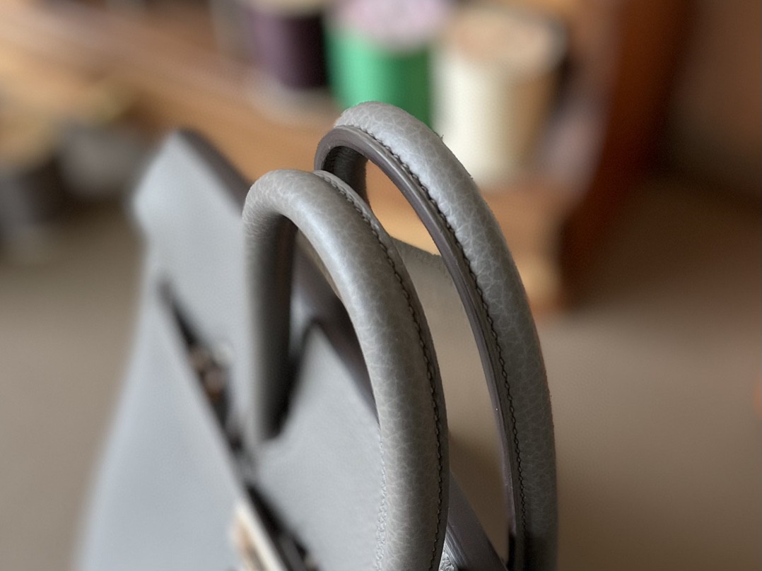 Hermès（爱马仕）Birkin 铂金包 锡器灰 TOGO 顶级小牛皮 玫瑰金扣 25cm