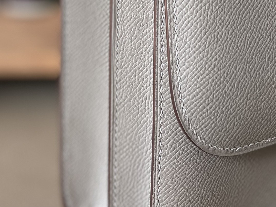 Hermès（爱马仕）Constance 小康 斑鸠灰 Epsom 掌纹皮 银扣 24cm