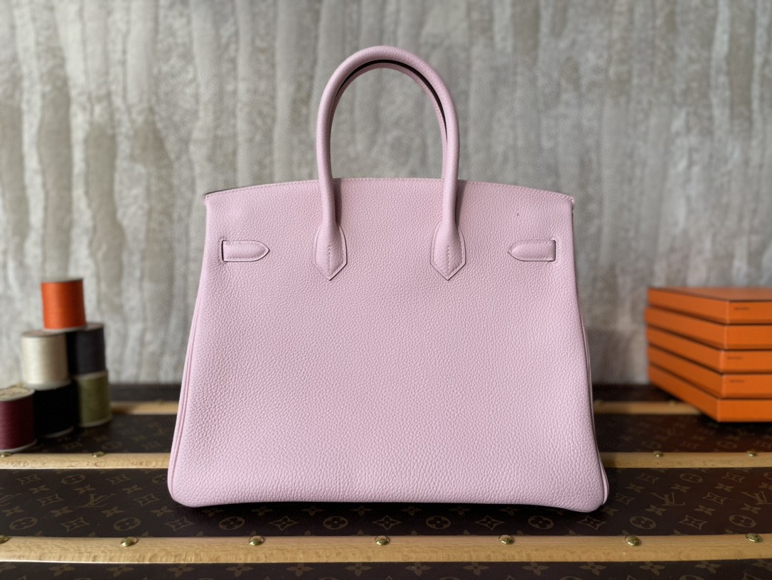 Hermès（爱马仕）Birkin 铂金包 3Q粉 Togo 顶级小牛皮 金扣 35cm