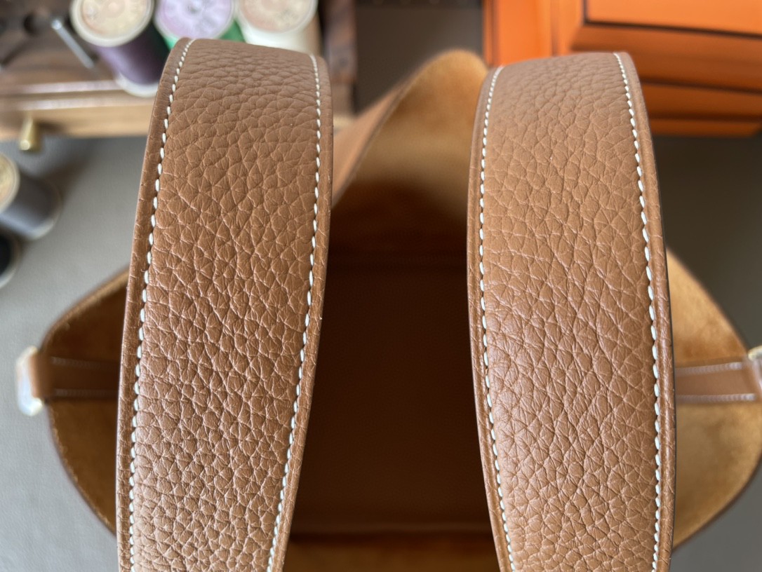 Hermès（爱马仕）Picotin 菜篮子 金棕色 TC大牛皮 金扣 22cm