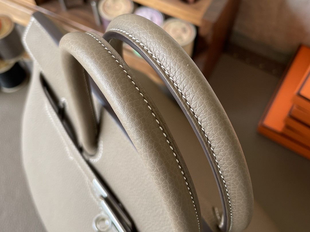 Hermès（爱马仕）Birkin 铂金包 大象灰 TOGO 顶级小牛皮 银扣 35cm
