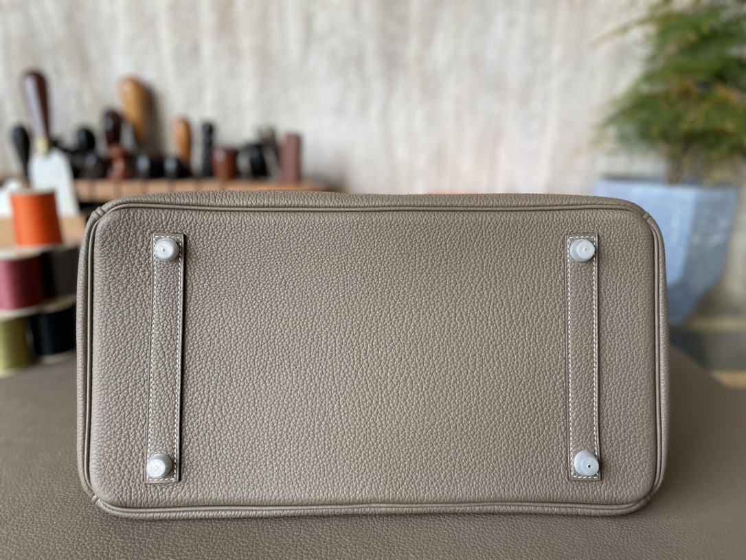 Hermès（爱马仕）Birkin 铂金包 大象灰 TOGO 顶级小牛皮 银扣 35cm