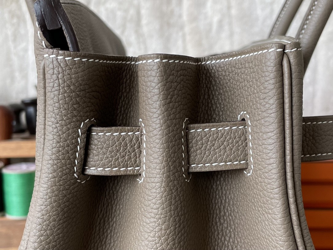 Hermès（爱马仕）Birkin 铂金包 大象灰 TOGO 顶级小牛皮 银扣 35cm