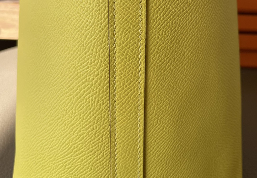 Hermès（爱马仕）Picotin 菜篮子 那不勒斯黄 手腕编织 红白 Epsom 掌纹皮 金扣 18cm