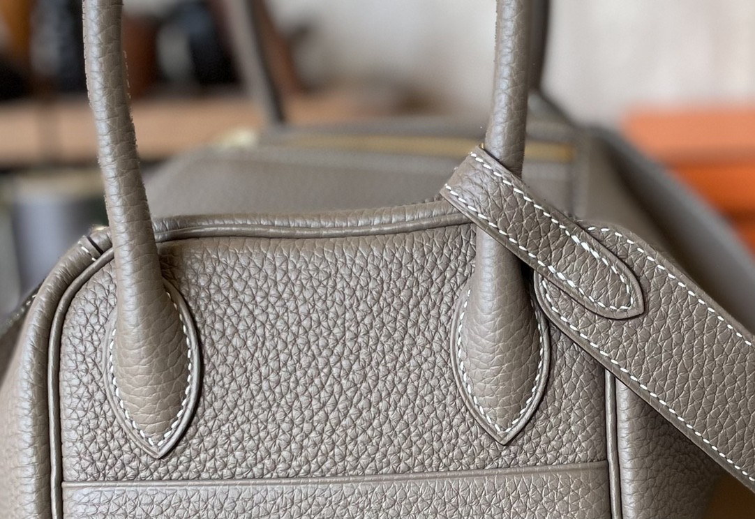 Hermès（爱马仕）Lindy 琳迪包 大象灰 TC大牛皮 金扣 26cm
