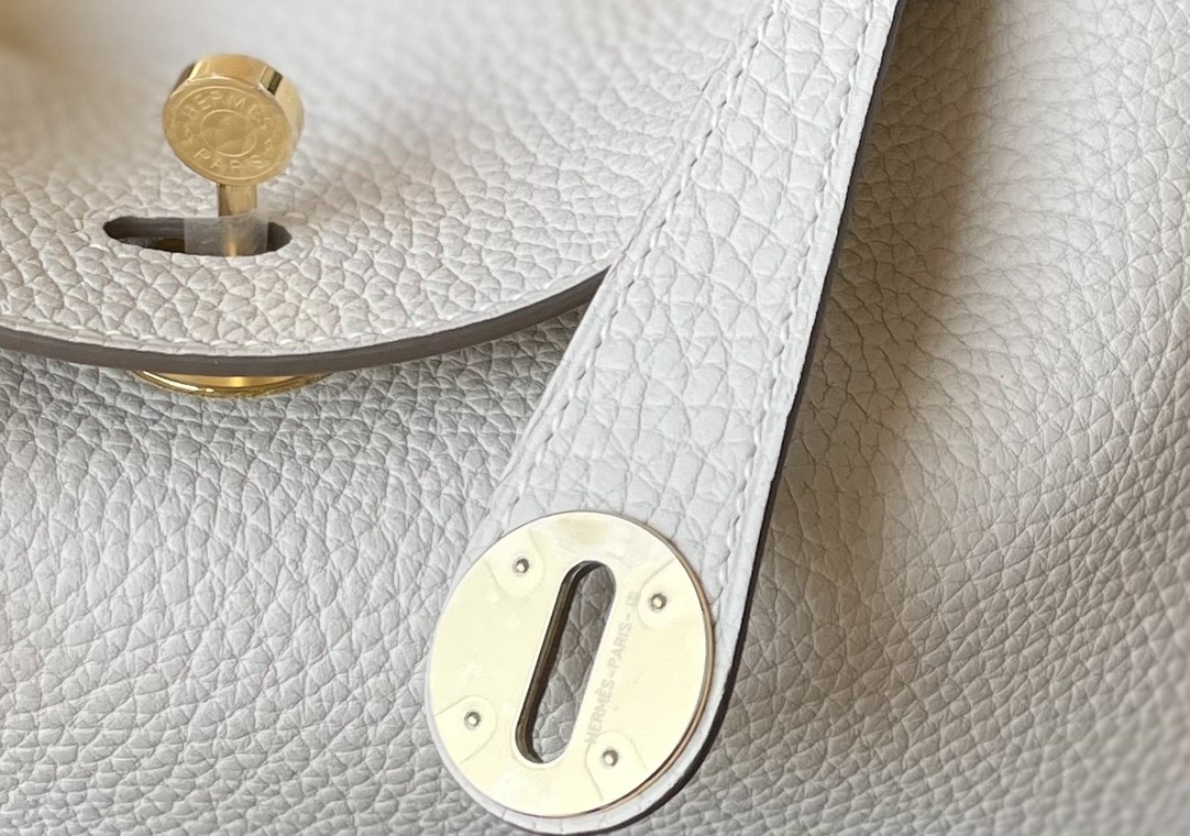 Hermès（爱马仕）Lindy 琳迪包 奶昔白 TC大牛皮 金扣 26cm