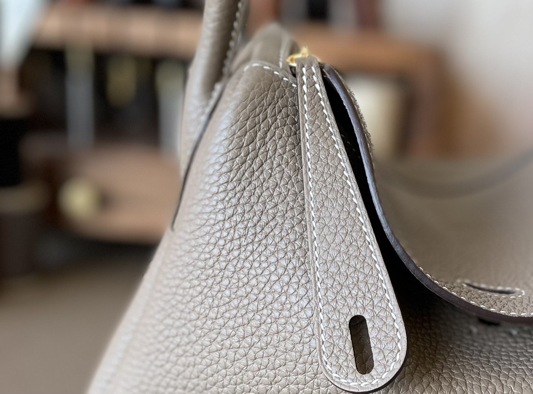 Hermès（爱马仕）Lindy 琳迪包 大象灰 TC大牛皮 金扣 26cm