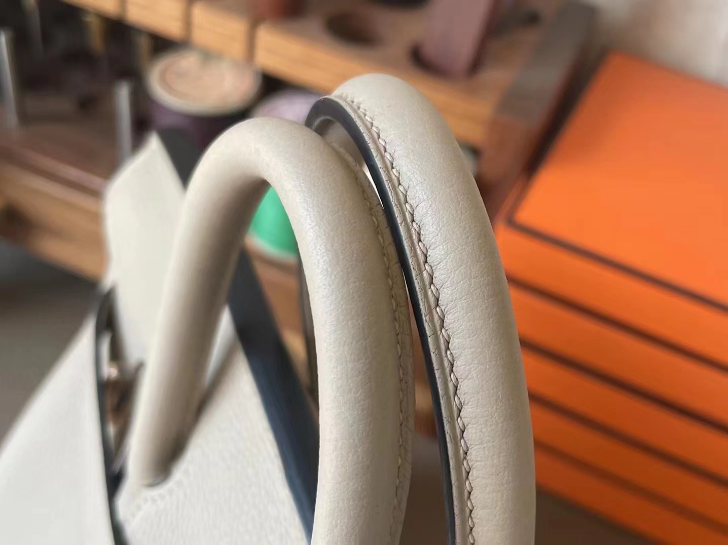 Hermès（爱马仕）Birkin 铂金包 斑鸠灰 Togo 顶级小牛皮 玫瑰金扣 25cm