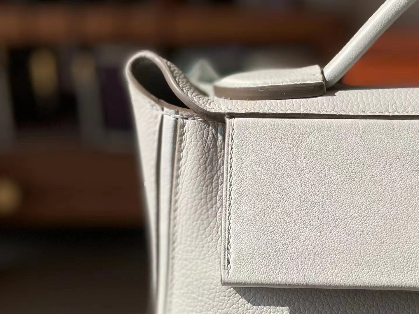 Hermès（爱马仕）mini kelly 2424 珍琳灰 evercolor 拼 Swfit 金扣