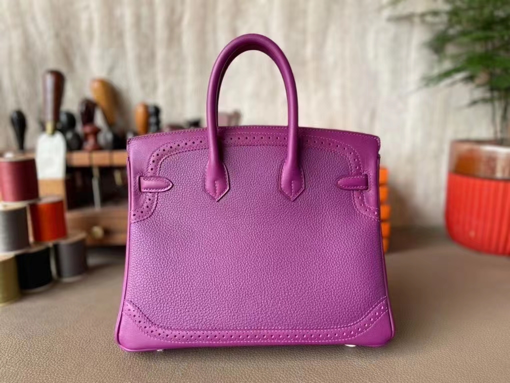 Hermès（爱马仕）Birkin 铂金包 蕾丝 海葵紫 Togo 顶级小牛皮 Swfit 金扣 25cm