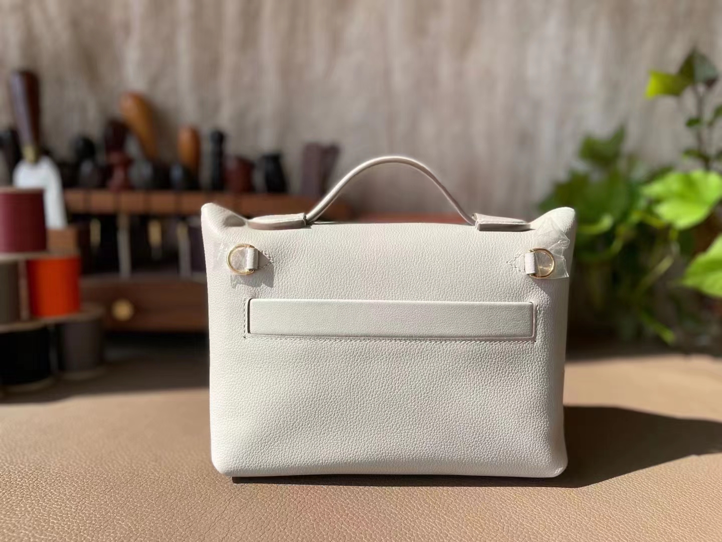 Hermès（爱马仕）mini kelly 2424 珍琳灰 evercolor 拼 Swfit 金扣