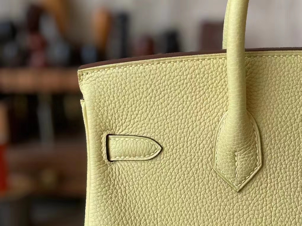 Hermès（爱马仕）Birkin 铂金包 小鸡黄 Togo 顶级小牛皮 金扣 25cm