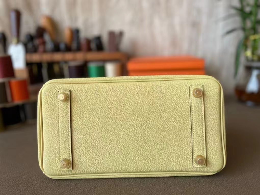 Hermès（爱马仕）Birkin 铂金包 小鸡黄 Togo 顶级小牛皮 金扣 25cm