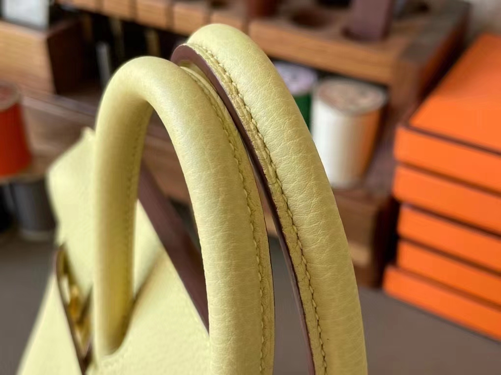 Hermès（爱马仕）Birkin 铂金包 小鸡黄 Togo 顶级小牛皮 金扣 25cm