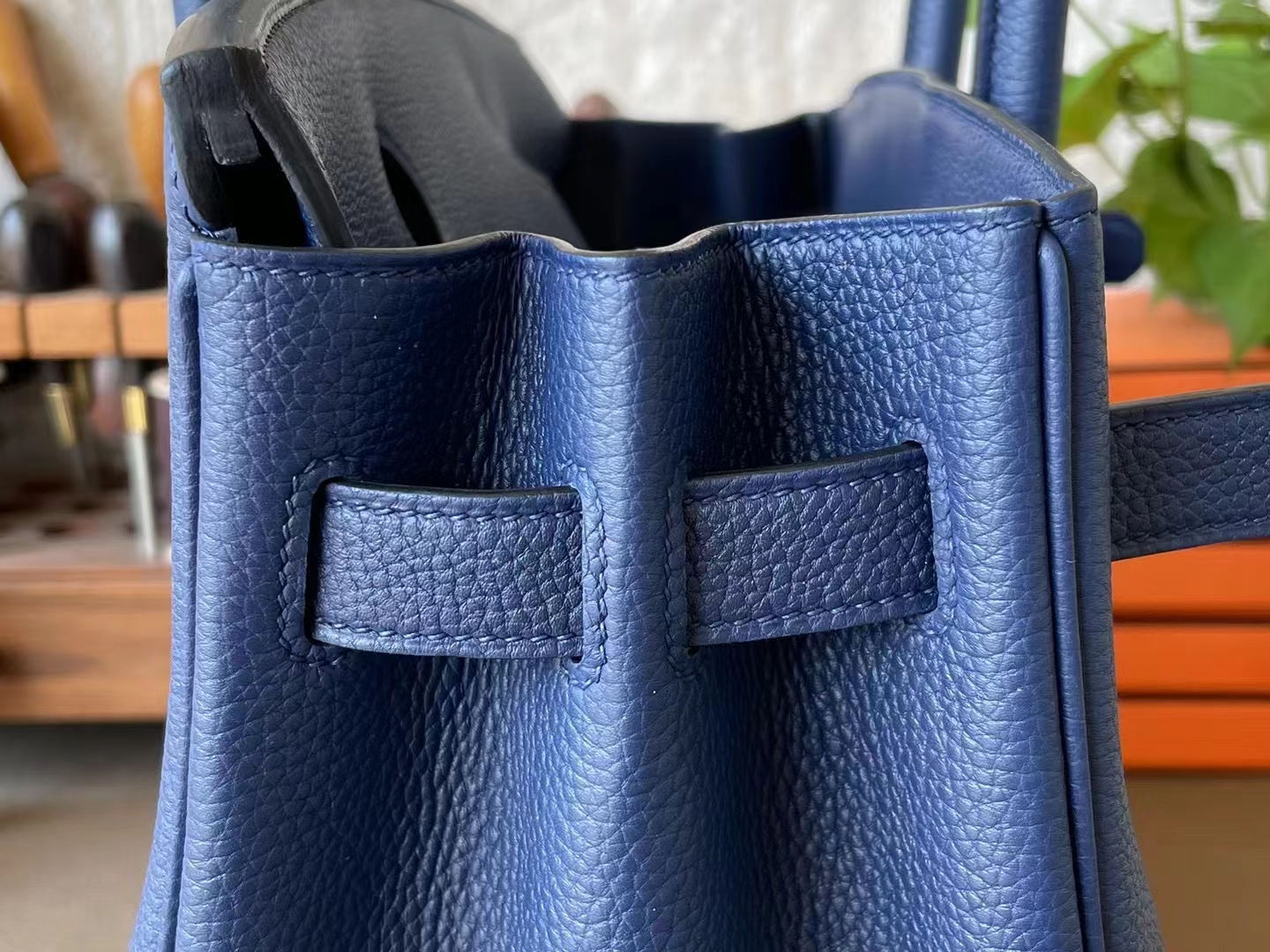 Hermès（爱马仕）Birkin 铂金包 宝石蓝 Togo 顶级小牛皮 金扣 30cm