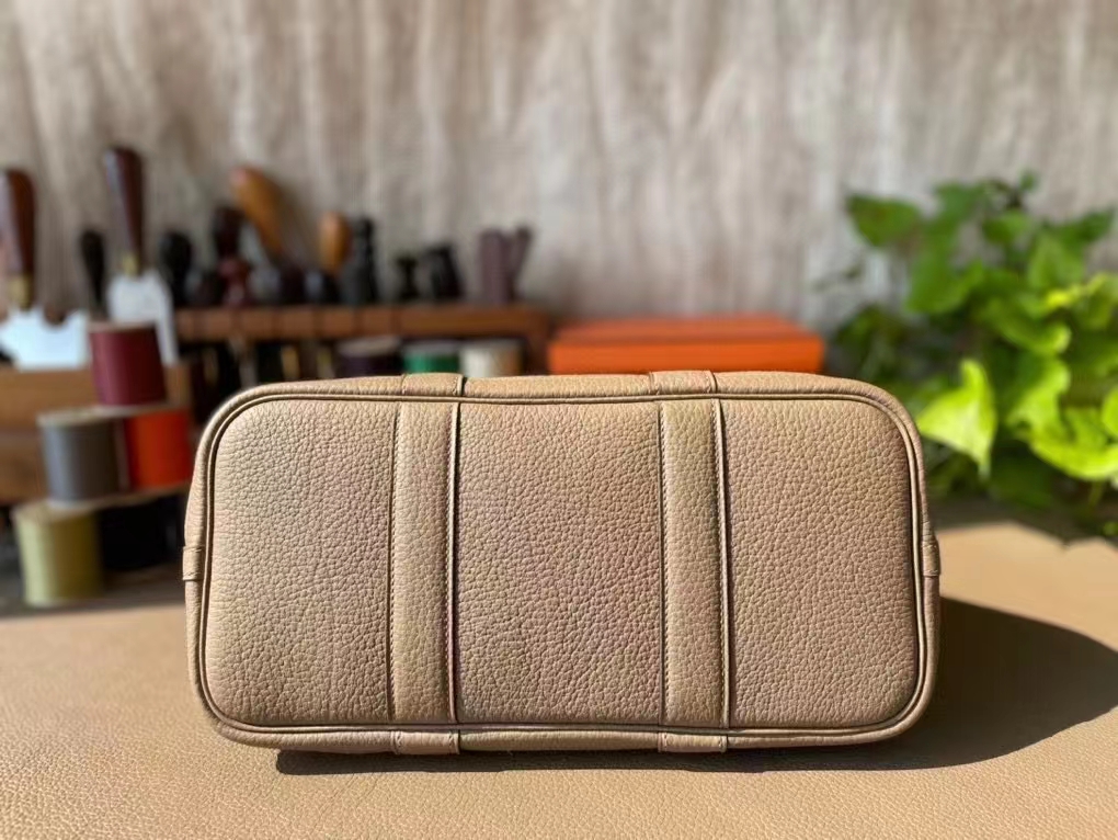 Hermès（爱马仕）Garden Party 花园包 大象灰 Negonda皮 银扣 30cm