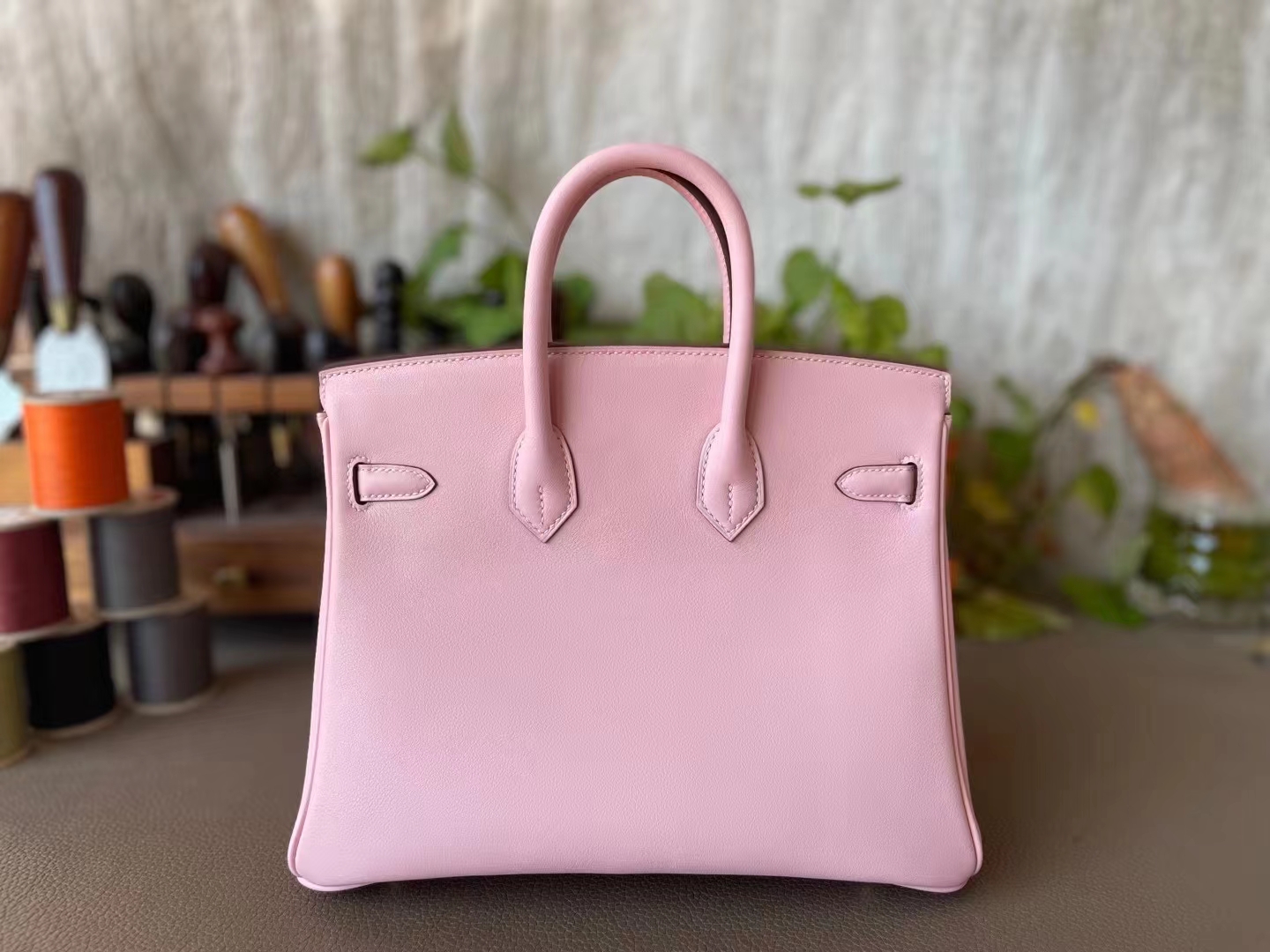 Hermès（爱马仕）Birkin 铂金包 3Q 樱花粉 Swfit 皮 金扣 25cm