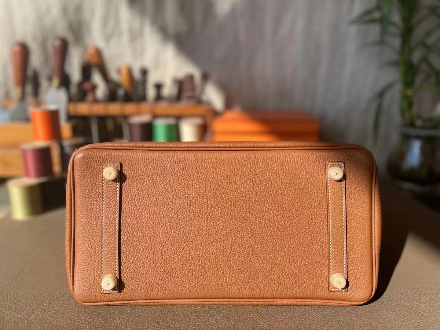 Hermès（爱马仕）Birkin 铂金包 金棕色 togo 顶级小牛皮 金扣 30cm