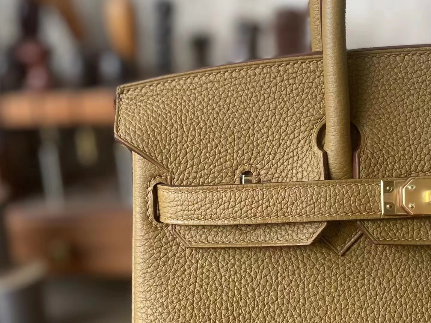 Hermès（爱马仕）Birkin 铂金包 古铜色 Togo 顶级小牛皮 金扣 30cm
