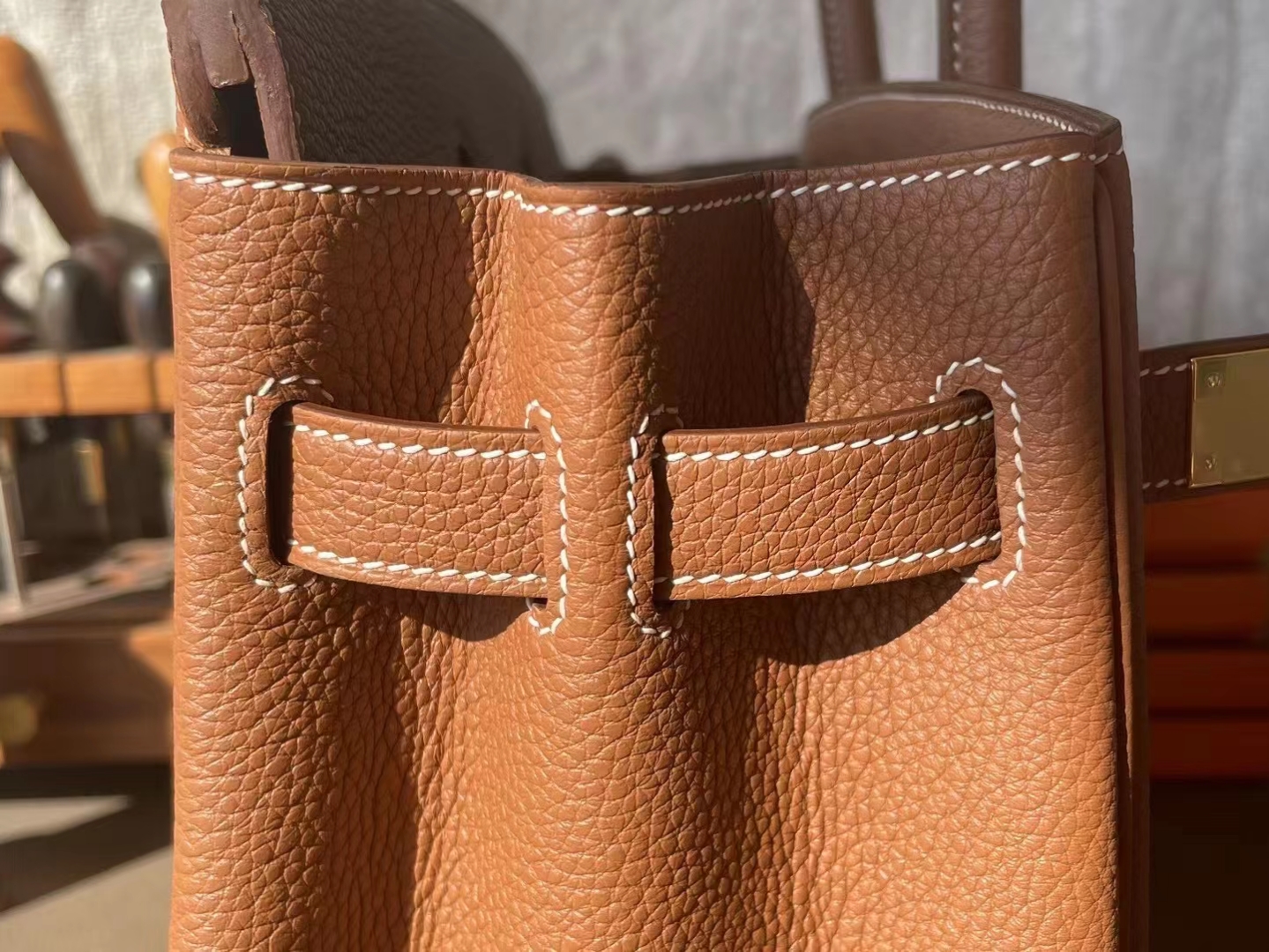 Hermès（爱马仕）Birkin 铂金包 金棕色 togo 顶级小牛皮 金扣 30cm