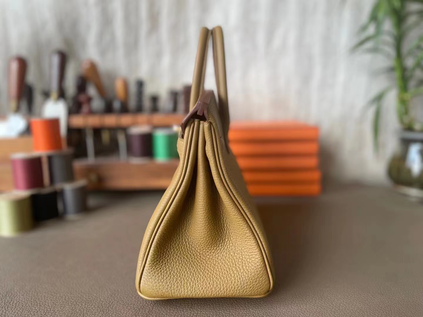 Hermès（爱马仕）Birkin 铂金包 古铜色 Togo 顶级小牛皮 金扣 30cm
