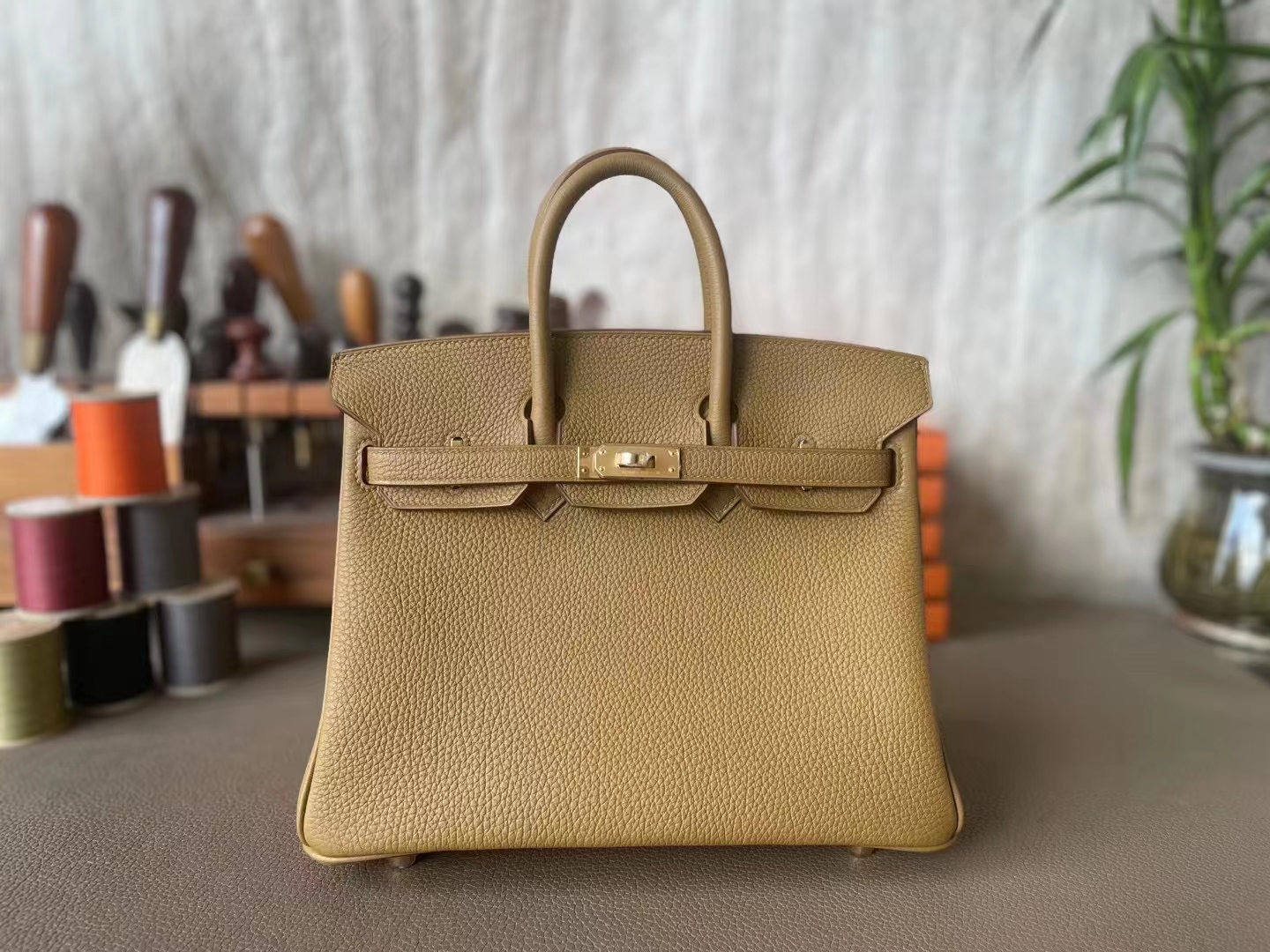 Hermès（爱马仕）Birkin 铂金包 古铜色 Togo 顶级小牛皮 金扣 30cm