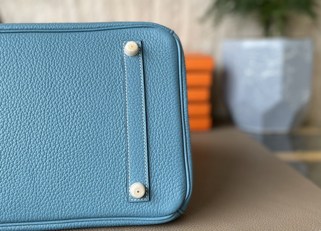 Hermès（爱马仕）Birkin 铂金包 牛仔蓝 TC大牛皮 金扣 35cm