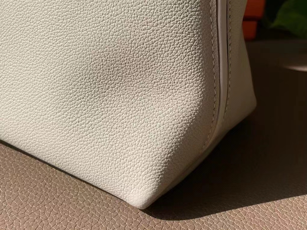 Hermès（爱马仕）Kelly 2424 evercolor 拼 Swfit 奶昔白 金扣 29cm