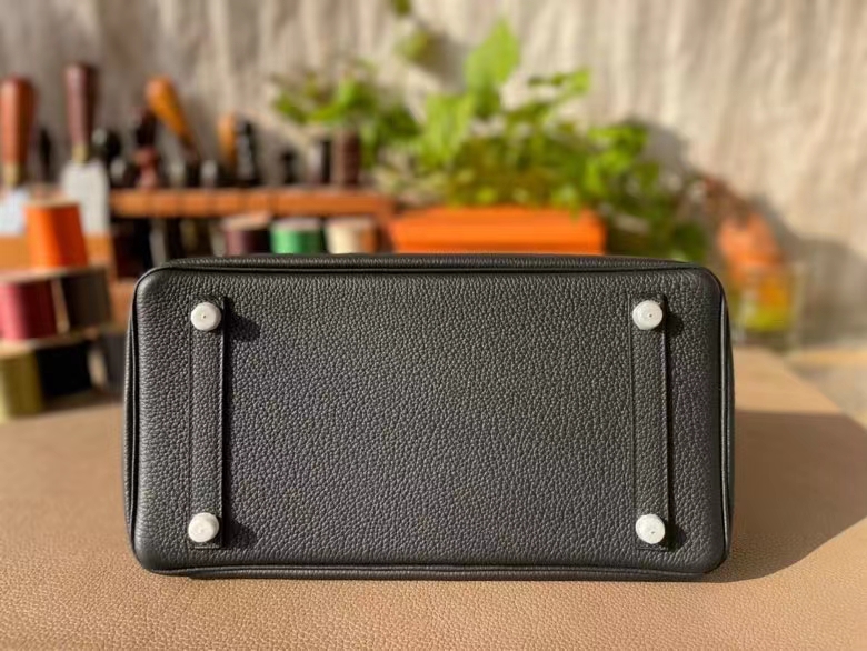 Hermès（爱马仕）Birkin 铂金包 黑色 togo 顶级小牛皮 银扣 30cm