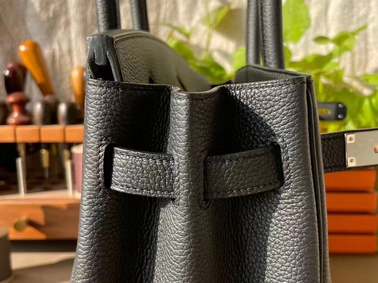 Hermès（爱马仕）Birkin 铂金包 黑色 togo 顶级小牛皮 银扣 30cm