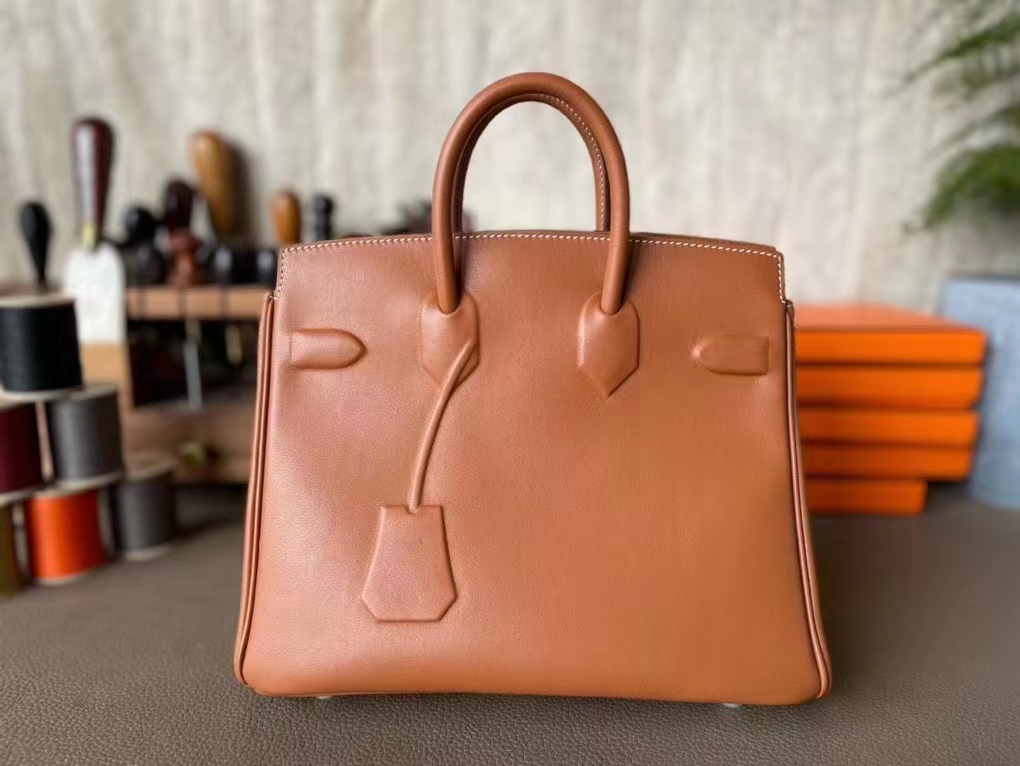 Hermès（爱马仕）Birkin shadow 幻影包 金棕色 Swfit皮 25cm
