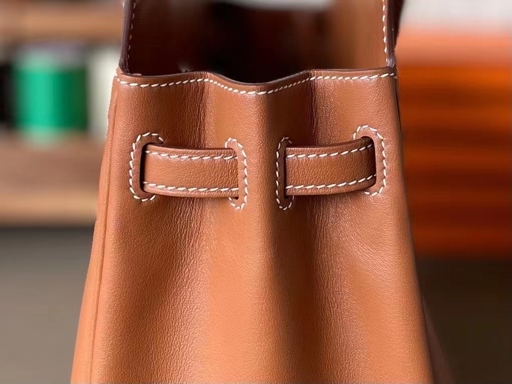Hermès（爱马仕）Birkin shadow 幻影包 金棕色 Swfit皮 25cm