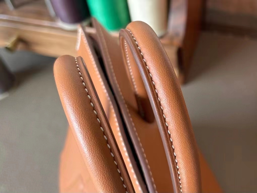 Hermès（爱马仕）Birkin shadow 幻影包 金棕色 Swfit皮 25cm
