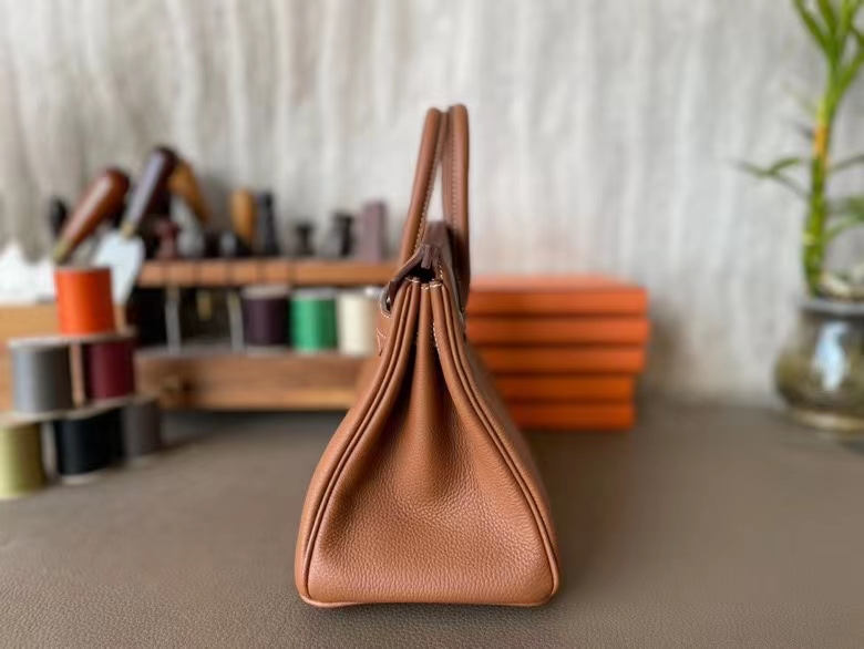 Hermès（爱马仕）Birkin 铂金包 金棕色 Togo 顶级小牛皮 银扣 25cm