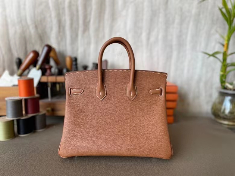 Hermès（爱马仕）Birkin 铂金包 金棕色 Togo 顶级小牛皮 银扣 25cm
