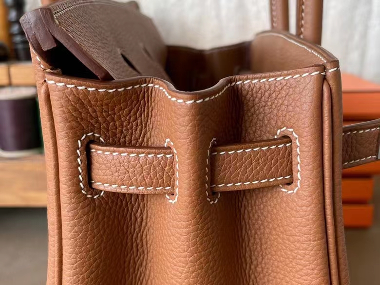 Hermès（爱马仕）Birkin 铂金包 金棕色 Togo 顶级小牛皮 银扣 25cm