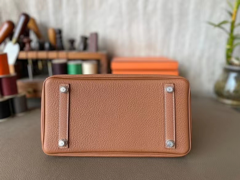 Hermès（爱马仕）Birkin 铂金包 金棕色 Togo 顶级小牛皮 银扣 25cm