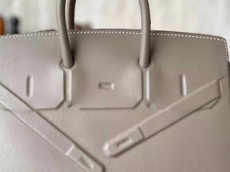 Hermès（爱马仕）Birkin shadow 幻影包 Swfit皮 大象灰 银扣 25cm