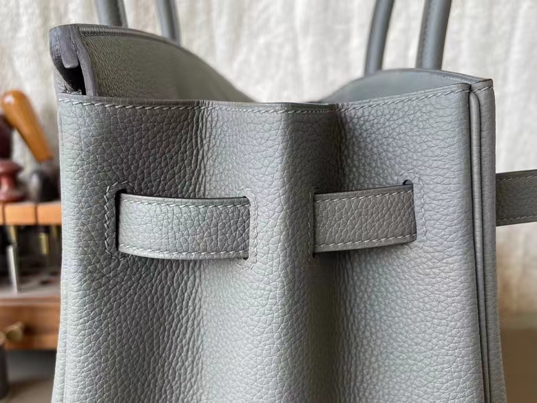 Hermès（爱马仕）Birkin 铂金包 Togo 顶级小牛皮 积雨云灰 银扣 35cm